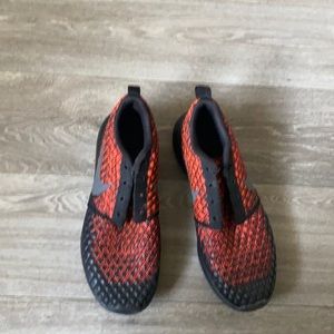 Used sneakers shoestrings not included